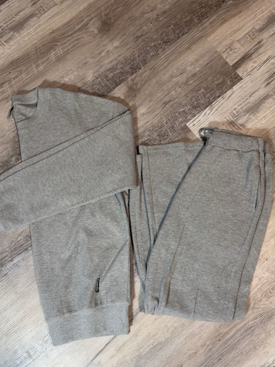 Comfrt Jackets & Blazers - Women's Grey Knit Jacket & Pant Set